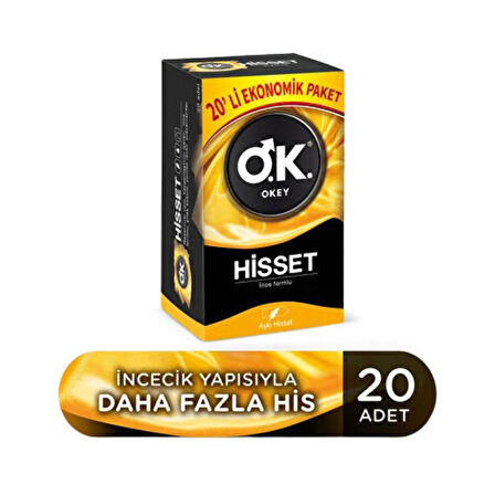 Okey Prezervatif Prezervatif Hisset 20'li