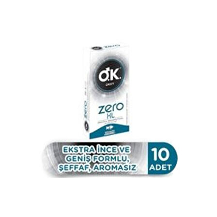 Okey Prezervatif Prezervatif Zero Xl 10'lu