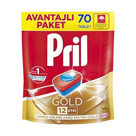 Pril Bulaşık Makinesi Tableti Gold 70 Yıkama