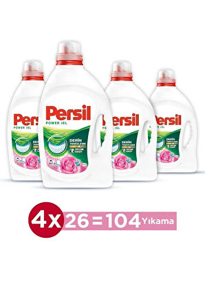 Persil Jel Gülün Boyası Sıvı Çamaşır Deterjanı 104 Yıkama 4×1690 ml