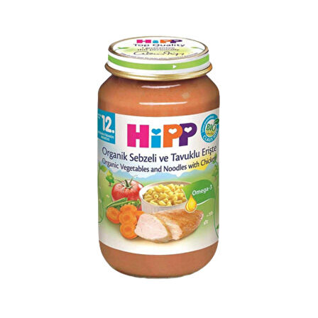 Hipp Organik Sebzeli Ve Tavuklu Erişte 220 Gr