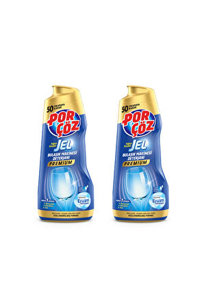 Porçöz Premium Bulaşık Makinesi Deterjanı Jel 900 ml X 2 Adet - 100 Yıkama