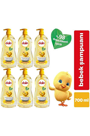 Dalin Bebek Şampuanı Klasik 700ml Pompalı (6 Lı Set)