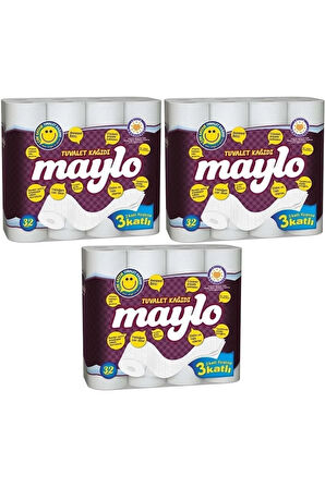 Maylo Süper 3 Katlı Tuvalet Kağıdı 32li x3 Adet