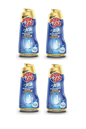 Porçöz Premıum Porçöz Bulaşık Makine Deterjanı Yoğun Kıvamlı Jel 900 ml X 4 Adet