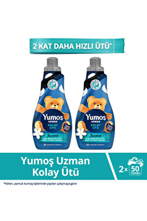 Yumoş Uzman Kolay Ütü Konsantre Yumuşatıcı 1200 ml X2