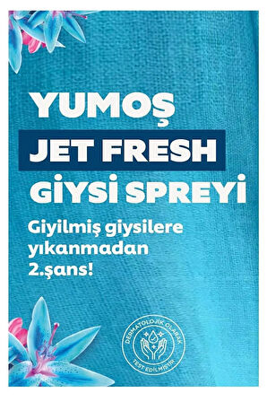 Yumoş Jet Fresh Giysi Spreyi Lilyum 6 x 200 ml