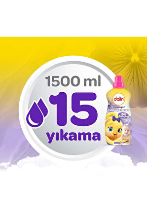 Dalin Çamaşır Yumuşatıcı 1500ML Düş Bahçesi (2 Li Set) (Bebeklere Özel)