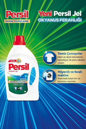 Persil Jel Okyanus Ferahlığı Sıvı Çamaşır Deterjanı 26 Yıkama  1.690 ml 3'lü Set