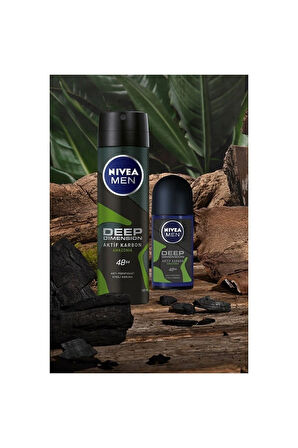 NIVEA Men Deodorant Deep Dimension Amazonia 150 ML - 6'lı Avantaj Paketi