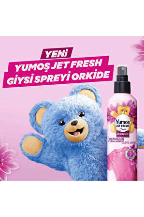 Yumoş Jet Fresh Giysi Spreyi Yıkamadan Ferah Koku Ve Ütü Etkisi Orkide 200 ml X3