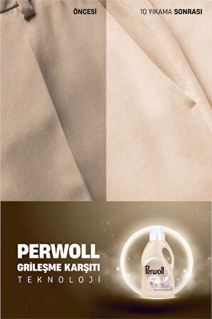 Perwoll Hassas Bakım Sıvı Çamaşır Deterjanı Açık Renkliler 4'lü set 1485 ml (108 Yıkama)