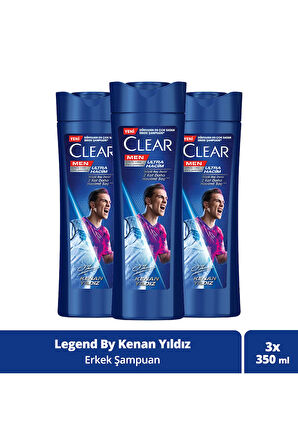 Clear Men Kepeğe Karşı Etkili Şampuan Kenan Yıldız 350 ml x3