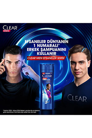 Clear Men Kepeğe Karşı Etkili Şampuan Kenan Yıldız 350 ml x3