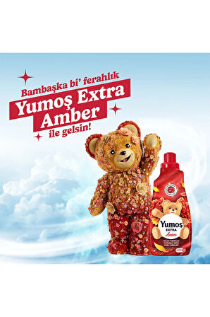 Yumoş Extra Konsantre Çamaşır Yumuşatıcısı Amber 1440 ml 60 Yıkama 4adet