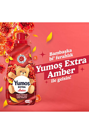Yumoş Extra Konsantre Çamaşır Yumuşatıcısı Amber 1440 ml 60 Yıkama 4adet