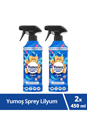 Yumoş Ev Ve Tekstil Spreyi Lilyum Yıkanması Zor Eşyalar Için 450 ml X2