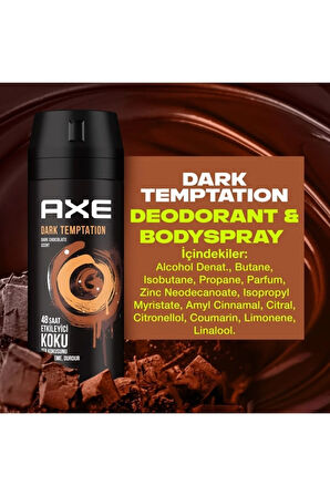 Axe Erkek Deodorant Dark Temptation 150 mll 3'lü Avantaj Paketi  8690637981494-003