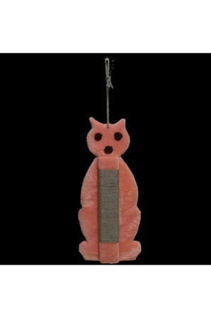 1 Adet Kedi Temalı Tırmalama Tahtası – Welsoft Kaplı Kedi Evi Ve Cat Scratcher, 5 MM Jüt İpli Tırmalama, 30X60 CM Alt Tabla, Monte Gönderim
