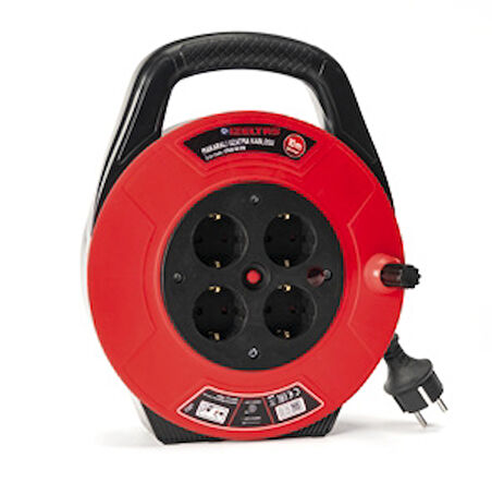 İzeltaş 07410 50 010 Makaralı Uzatma Kablosu (El Tipi)