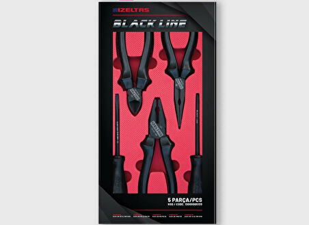 İzeltaş 13000 005133 Black Line Set (5 Parça)