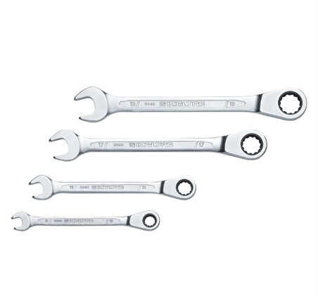 İzeltaş 13000 005343 Cırcır Kombine Anahtar Takımı (4 parça, mm)