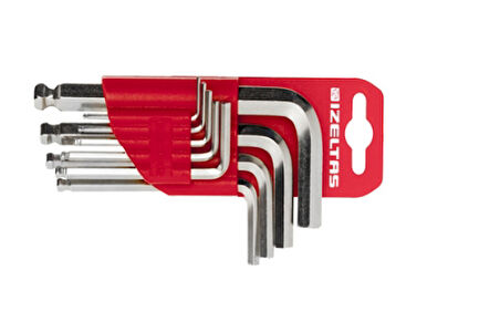 İzeltaş 4905 00 7108 Yuvarlak Başlı Allen Anahtar Takımı (8 Parça, mm)