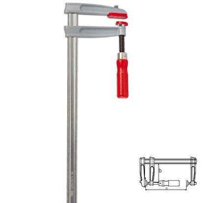 İzeltaş 7300 30 5012 50x12 İşkence (Marangoz Mengenesi Plastik Ağızlı)