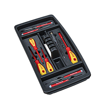 İzeltaş 8440 00 1023 19” Plastik Takım Çantası Elektrikçi Set ( 23 Parça)