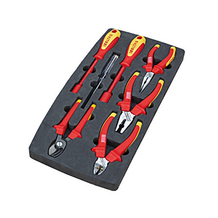 İzeltaş 8440 00 1023 19” Plastik Takım Çantası Elektrikçi Set ( 23 Parça)