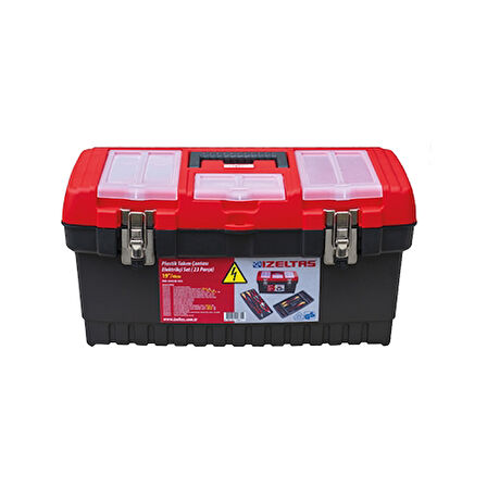 İzeltaş 8440 00 1023 19” Plastik Takım Çantası Elektrikçi Set ( 23 Parça)