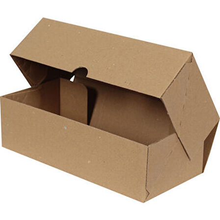 Kraft Kargo Kutusu-100 adet (20x13x7,5 cm-Kilitli Kutu)