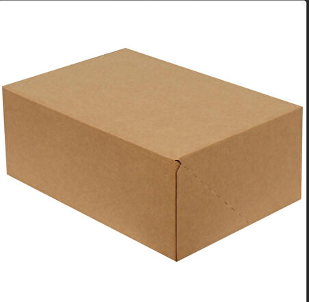 Kraft Kilitli Kargo Kutusu (Testliner) / Ebat: 35x24x14 cm (100 adet)