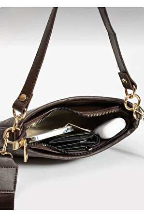 Monogram Desenli Mini Omuz ve Çapraz Çanta – Kolon Askılı Omuz ve El askısı