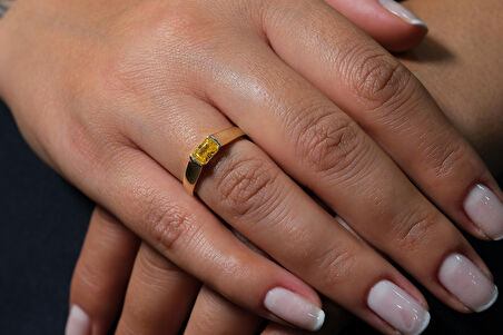 Yellow İce Crush Yüzük