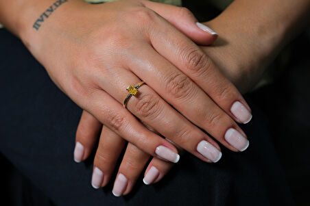 Yellow İce Crush Yüzük