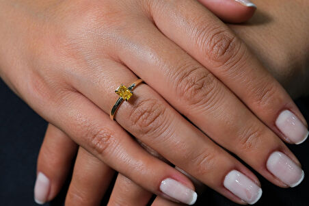 Yellow İce Crush Yüzük