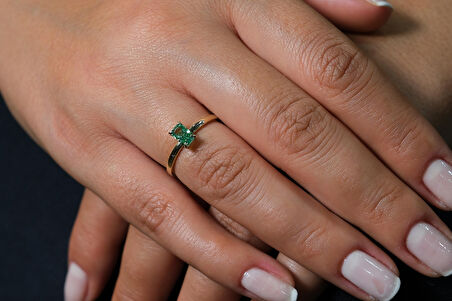 Light Green İce Crush Yüzük