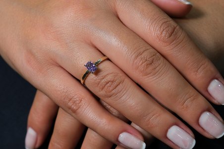 Purple İce Crush Yüzük