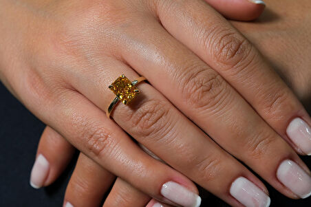 Yellow İce Crush Yüzük