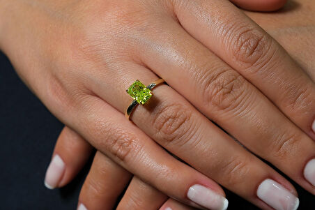 Light Green İce Crush Yüzük