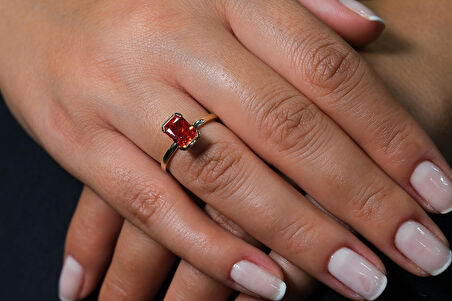 Orange İce Crush Yüzük