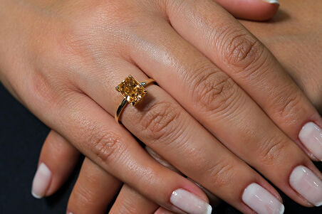 Yellow İce Crush Yüzük