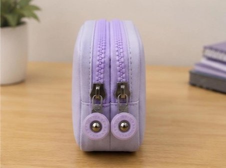 Nemo Bags Lila Su Geçirmez İki Gözlü Cepli Cüzdan Tipi Kalemlik