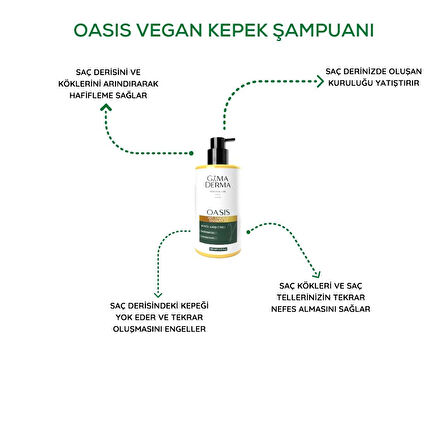 İkili Oasis Vegan Kepek Şampuanı Seti