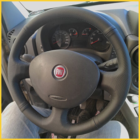 Fiat Doblo 2005-2010 Eski Kasa (Noktalı Düz) Araca Özel Direksiyon Kılıfı