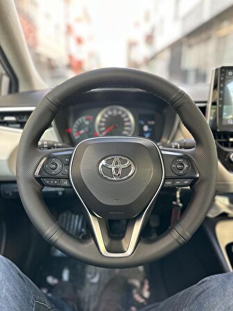 Toyota Corolla 2019 2022 Araca Özel Direksiyon Kılıfı (Noktalı Bentley)