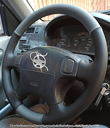Honda Crv 2000 Araca Özel Direksiyon Kılıfı (Noktalı Gri)