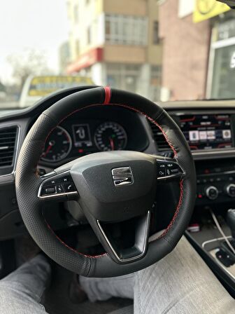 Seat İbiza Direksiyon Kılıfı (Noktalı Nubuk)