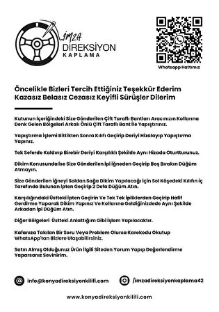 Renault Master Araca Özel Direksiyon Kılıfı (Noktalı Düz)
